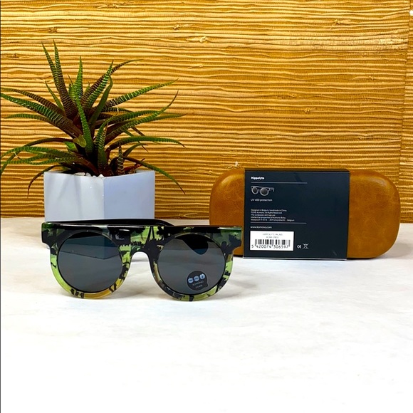 KOMONO sunglasses NEW Green and Black Palm Tree Sunglasses - Picture 2 of 14